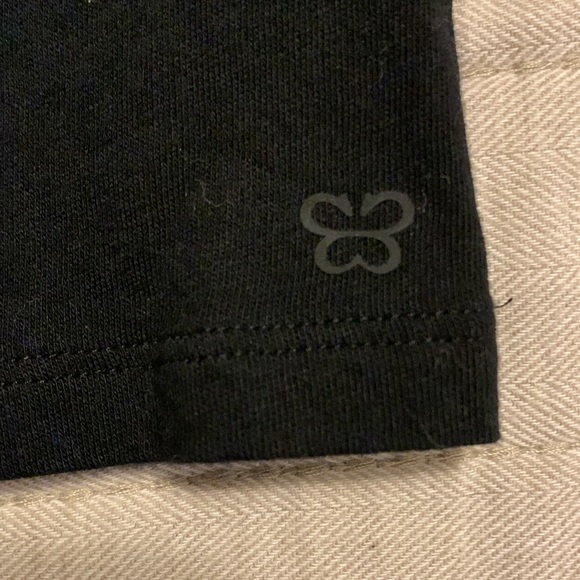 ARITZIA Sunday Best Cotton Long Sleeve Top Size XS Black - Picture 5 of 10